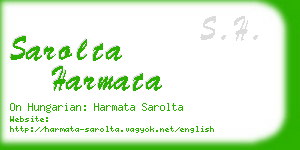 sarolta harmata business card